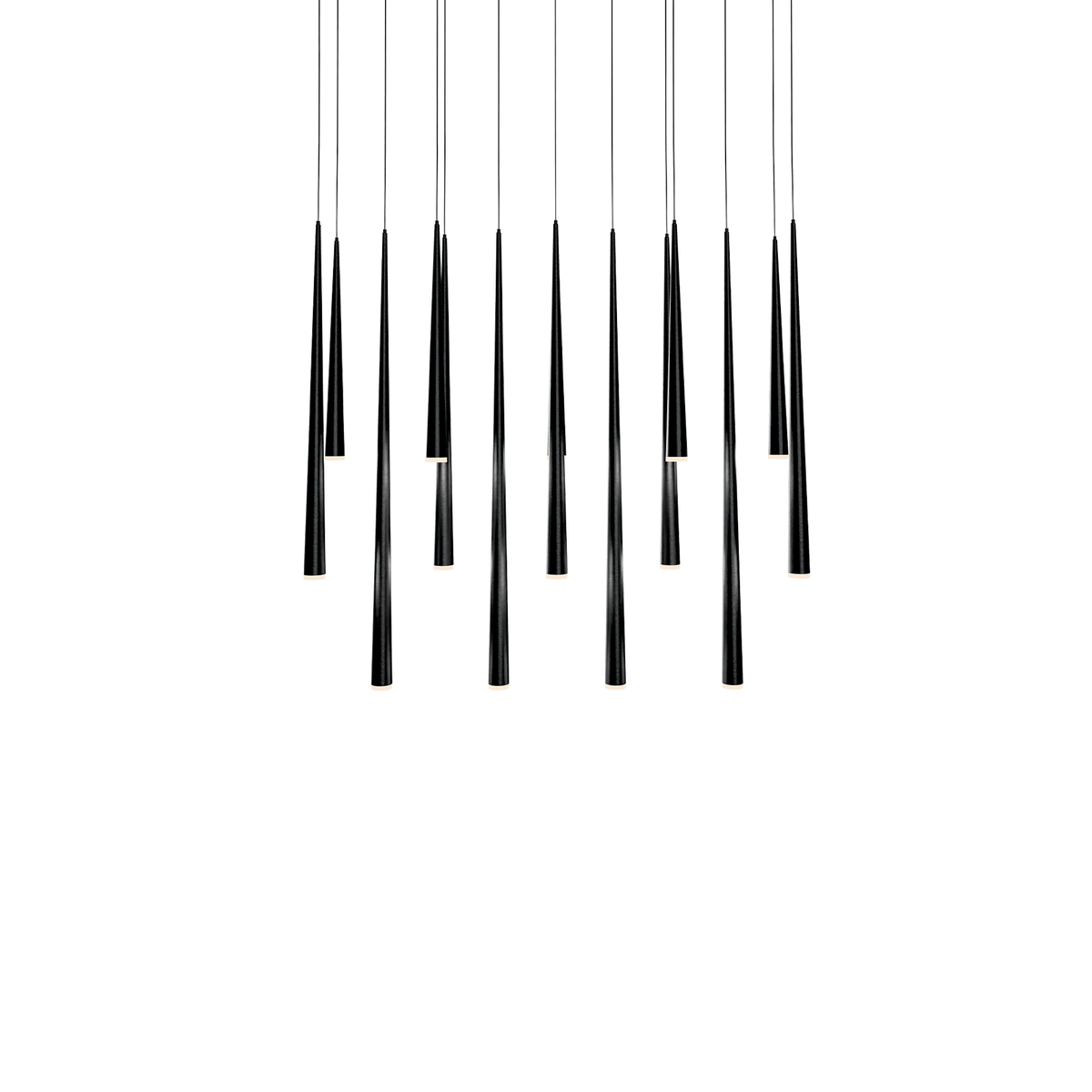 Cascade 14 Light Linear Etched - Black