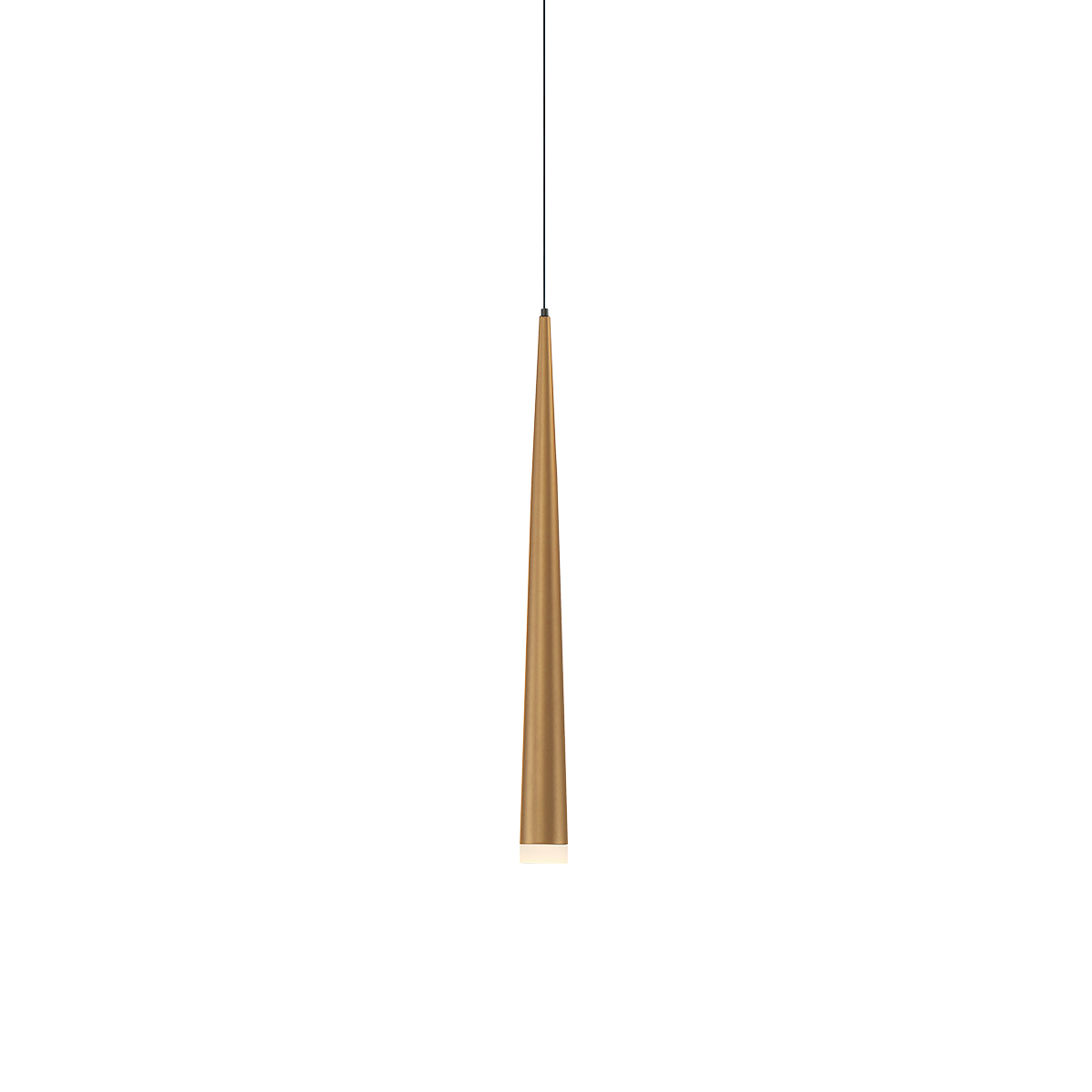 Cascade Mini Pdt Flat Glass 19in Aged Brass