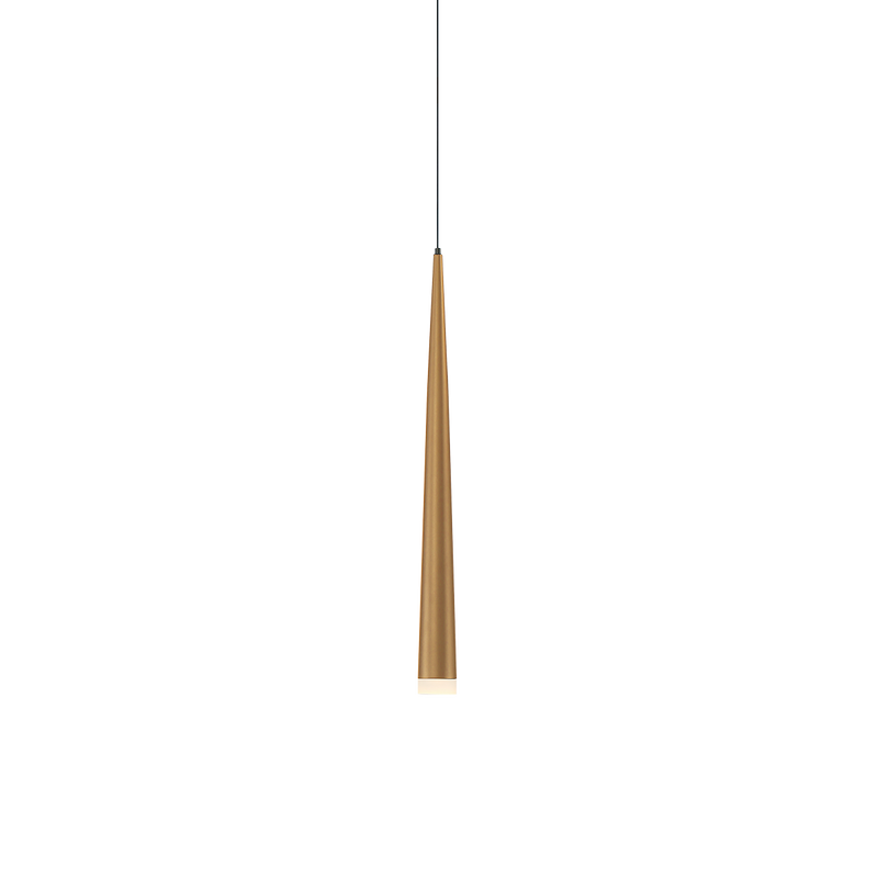 Cascade Mini Pdt Flat Glass 19in Aged Brass