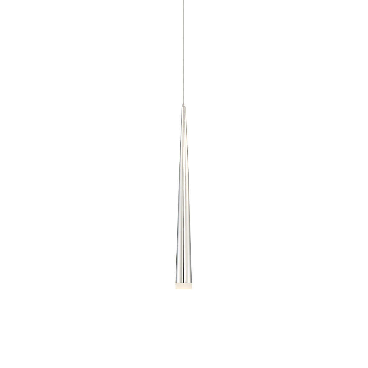 Cascade Mini Pdt Flat Glass 19in Polished Nickel