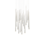 Cascade Flat 21 Light Round Pendant - Polished Nickel