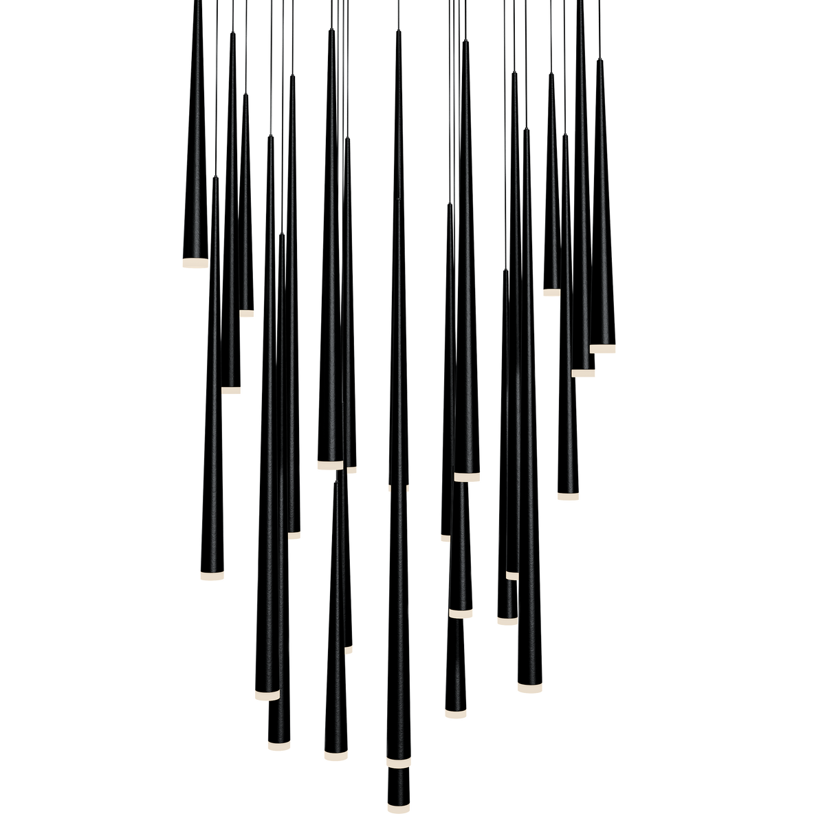 Cascade 25 Light Square Etched - Black