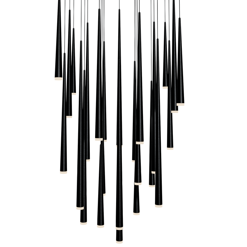 Cascade 25 Light Square Etched - Black