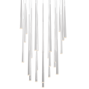 Cascade 25 Light Square Etched - Polished Nickel