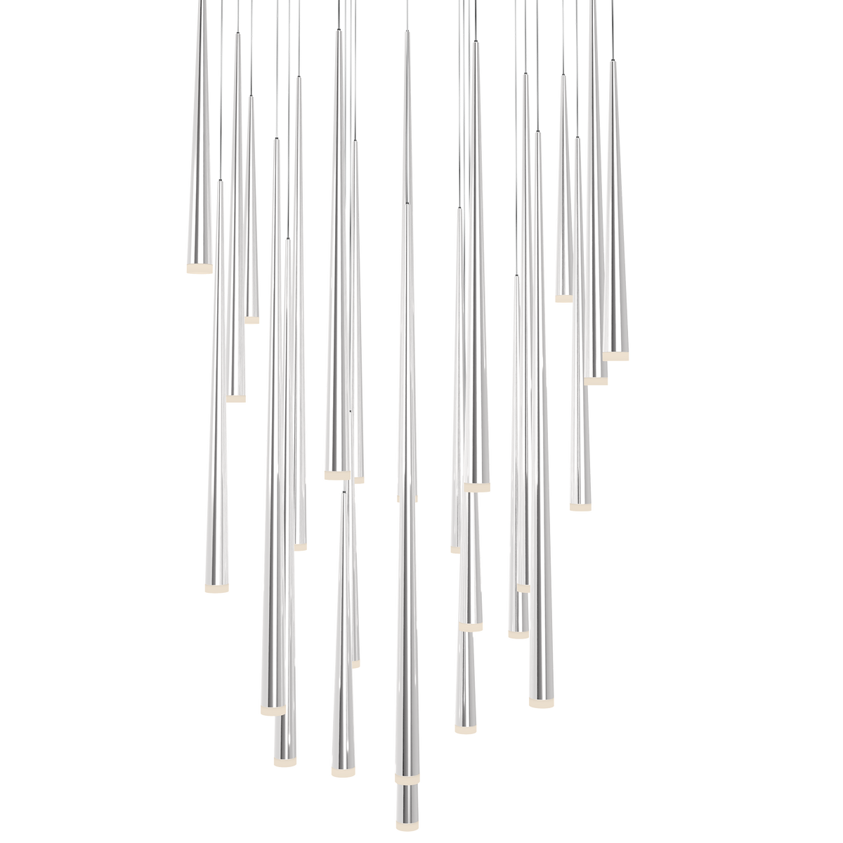 Cascade 25 Light Square Etched - Polished Nickel