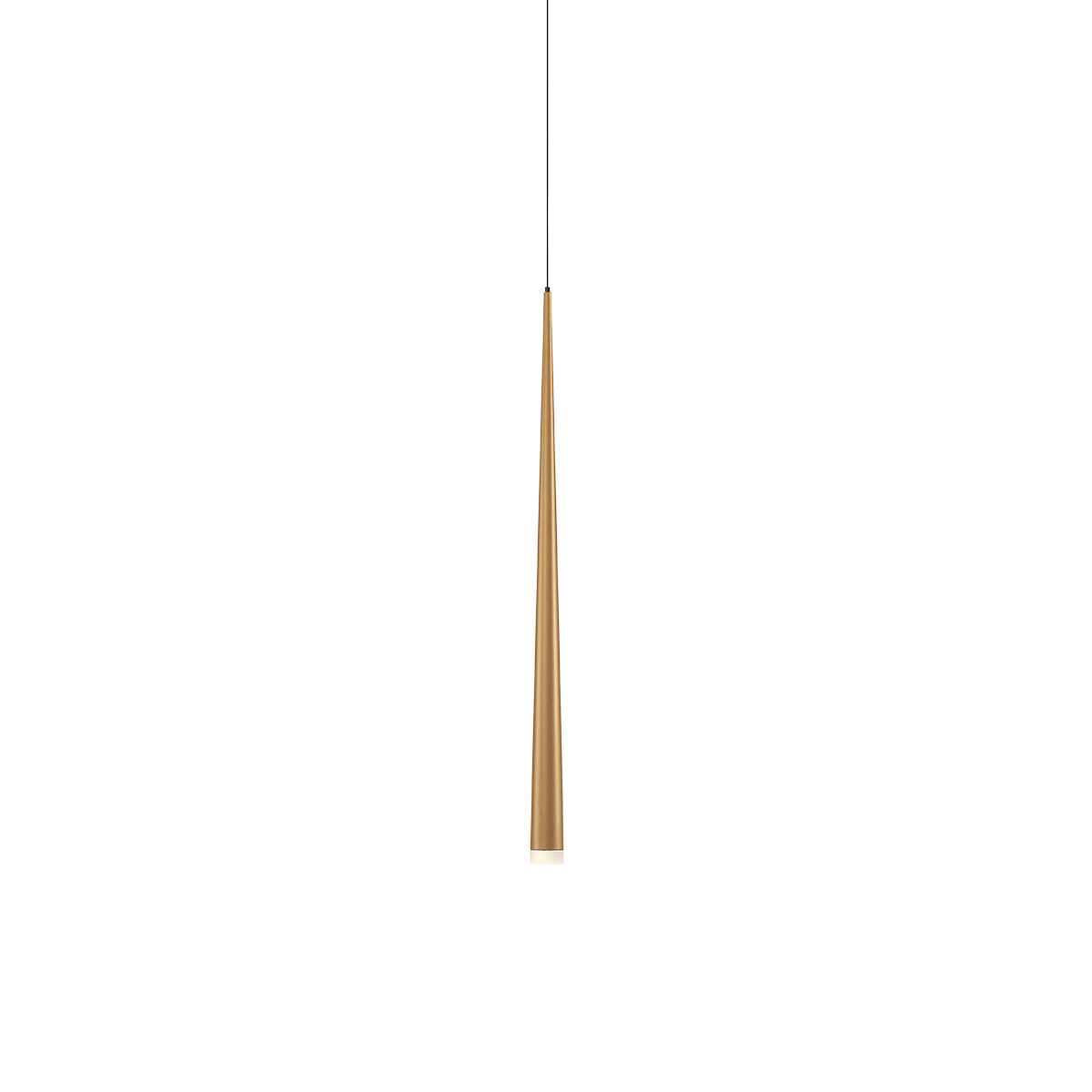 Cascade Mini Pdt Flat Glass 28in Aged Brass