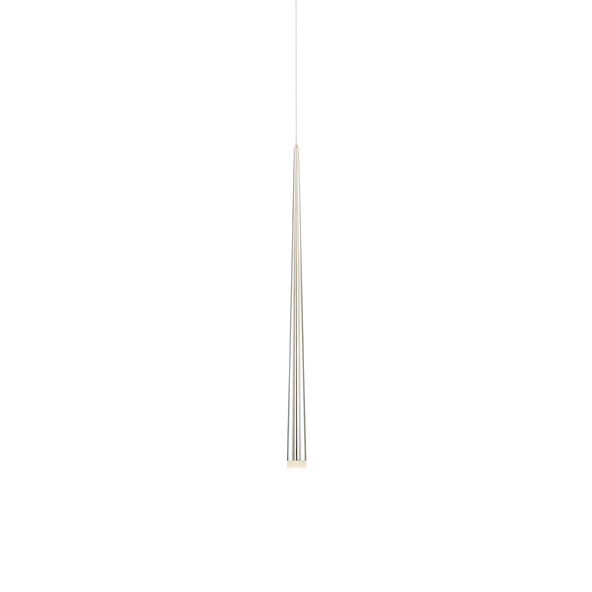Cascade Mini Pdt Flat Glass 28in Polished Nickel