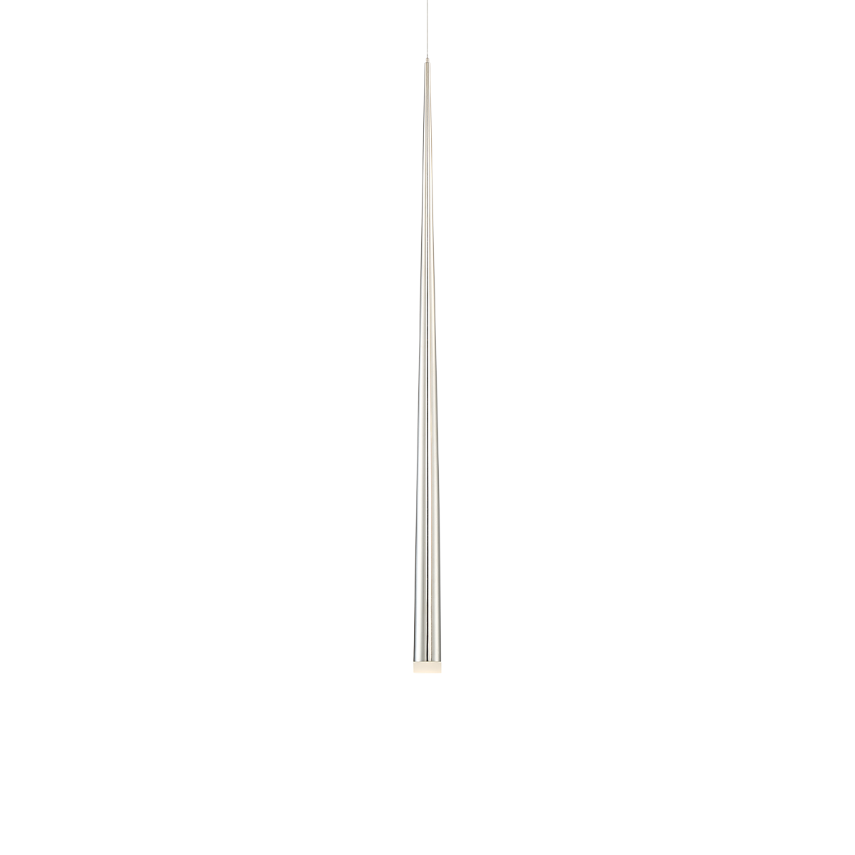 Cascade Mini Pdt Flat Glass 37in Polished Nickel