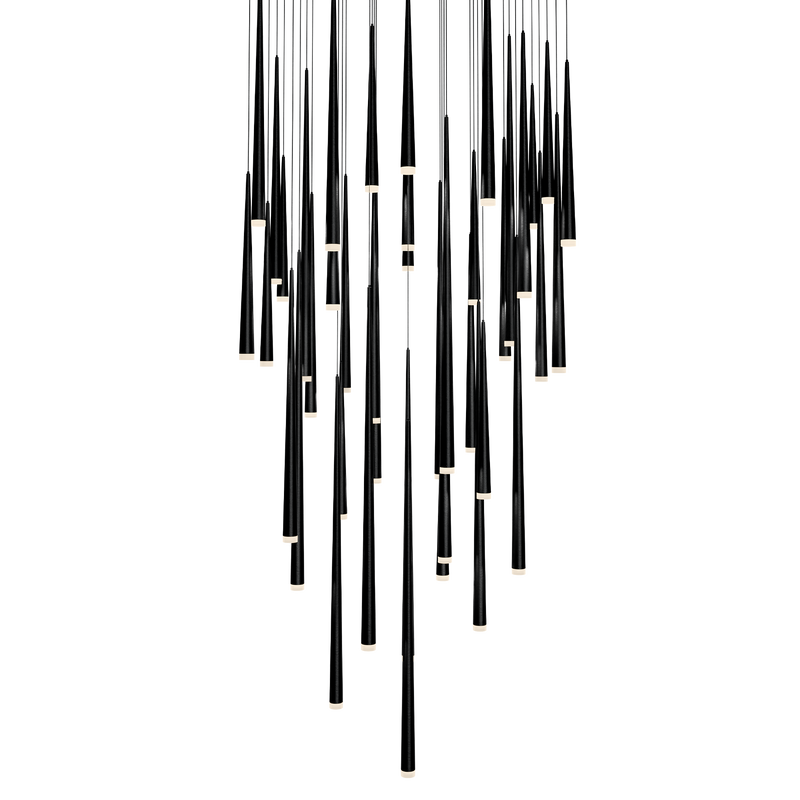 Cascade 41 Light Square Etched - Black