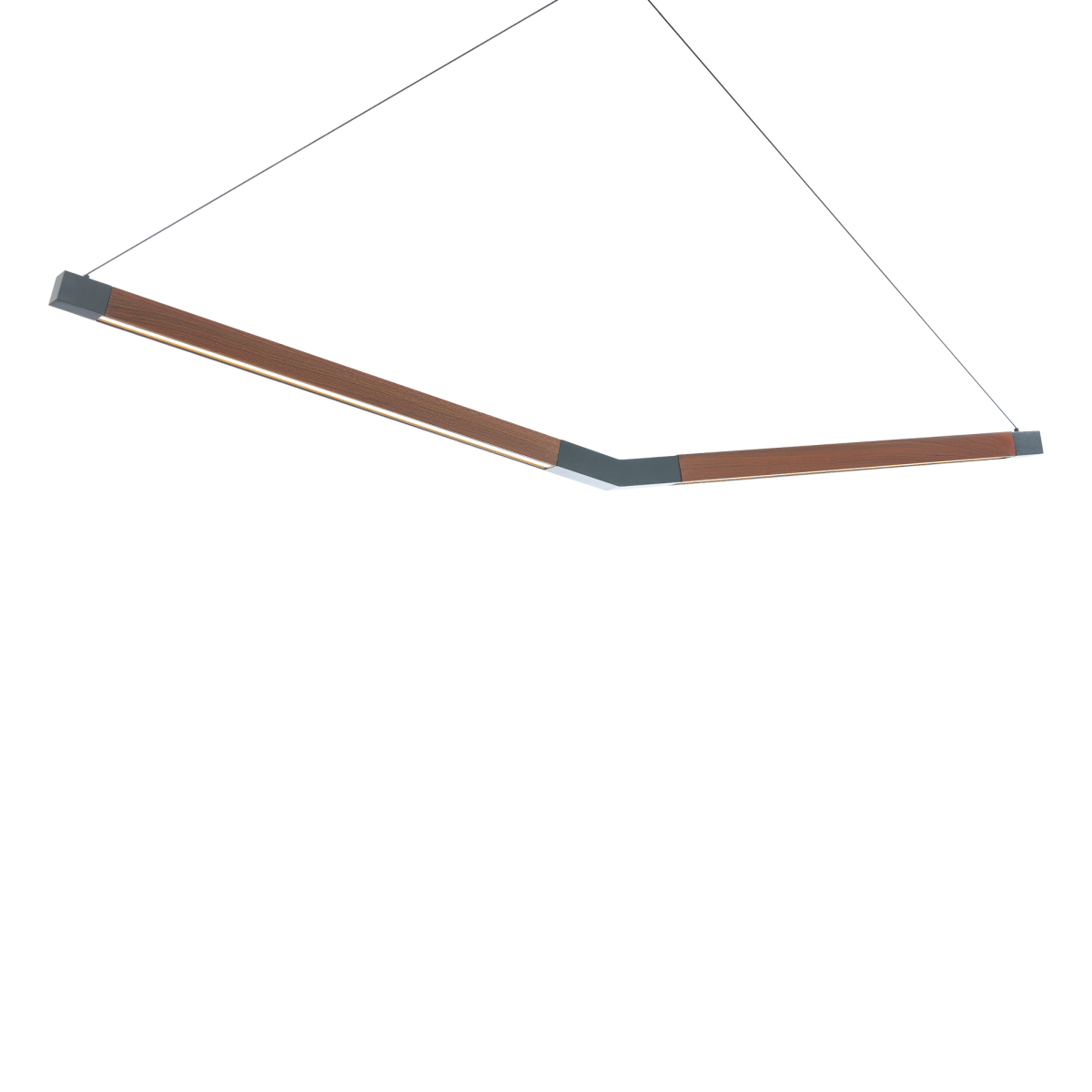 Bough Linear Pendant - Black/Dark Walnut