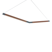 Bough Linear Pendant - Black/Dark Walnut