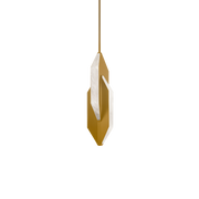Azure Mini Pendant Aged Brass angle 2