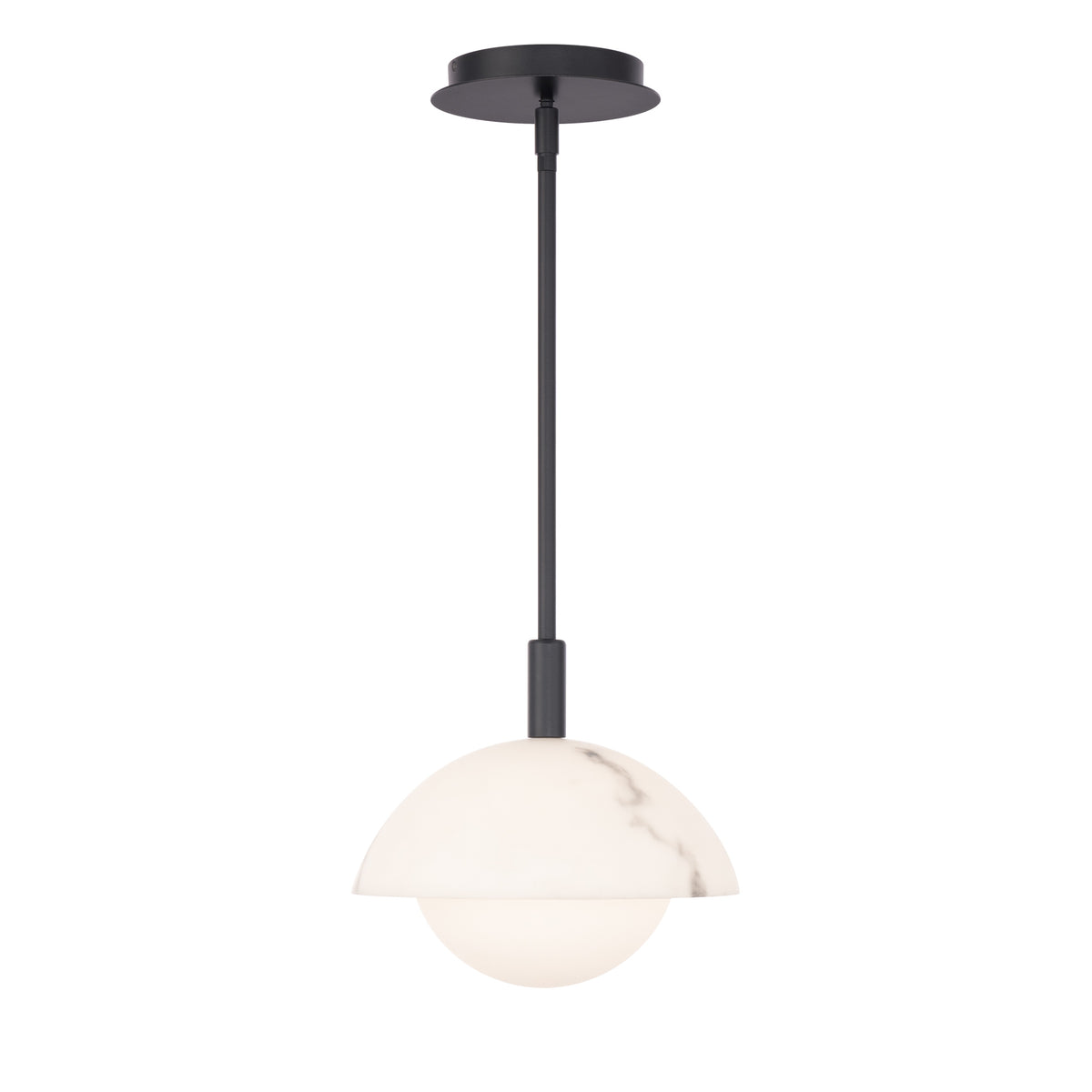 Moonstone 10in Mini Pendant - Black