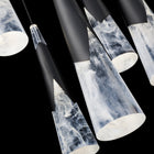 Kilt 5-Light Round Multi Pendant - Black lifestyle