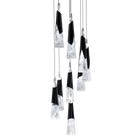 Kilt 9-Light Round Multi Pendant - Black