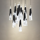 Kilt 13-Light Square Multi Pendant - Black detail
