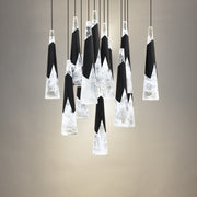 Kilt 13-Light Square Multi Pendant - Black detail