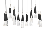 Kilt 14-Light Linear Multi Pendant - Black