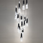 Kilt 15-Light Round Multi Pendant - Black detail