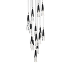 Kilt 15-Light Round Multi Pendant - Black