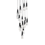 Kilt 15-Light Round Multi Pendant - Black