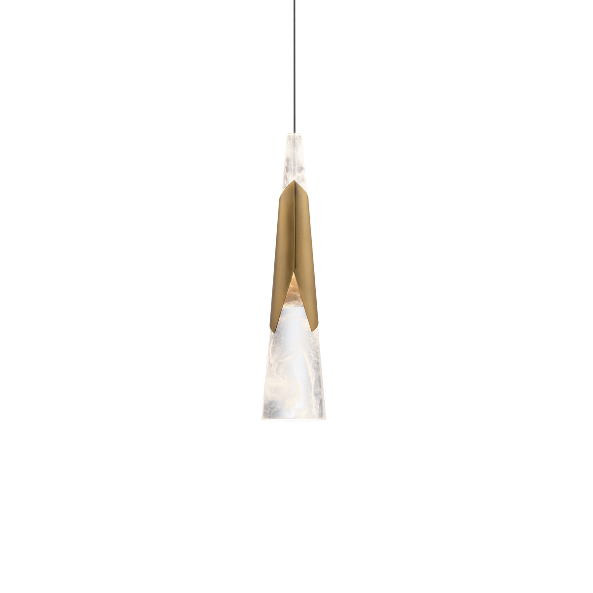 Kilt Mini Pendant - Aged Brass