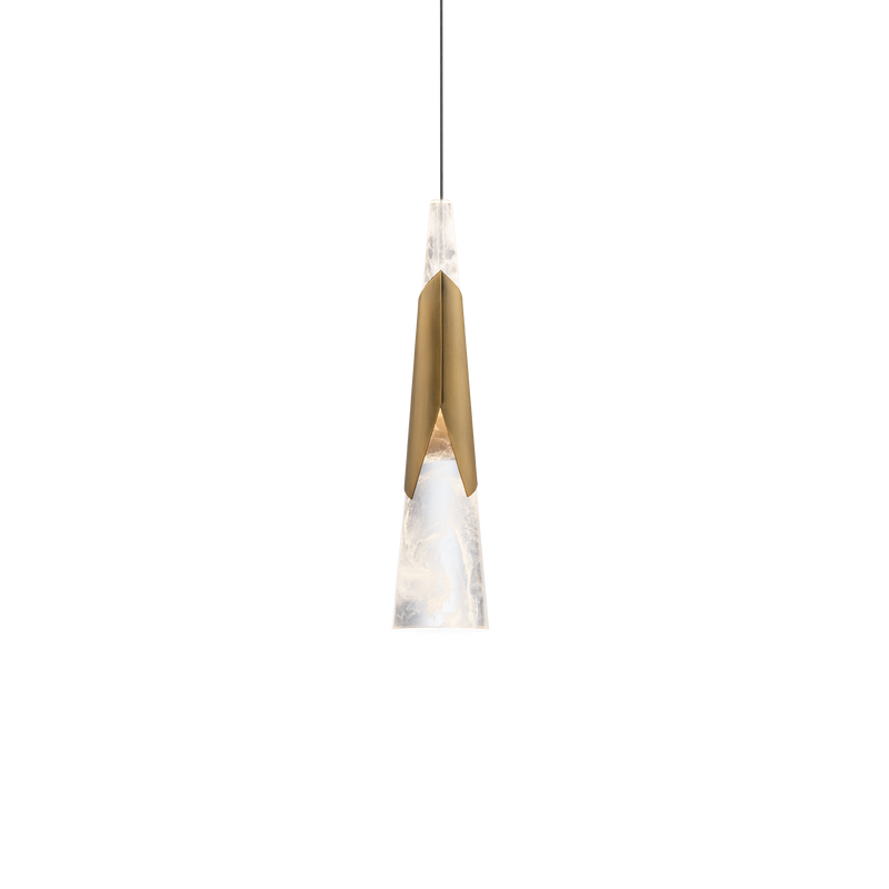 Kilt Mini Pendant - Aged Brass