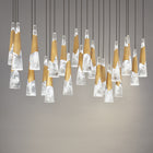 Kilt 23-Light Linear Multi Pendant - Aged Brass detail