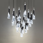 Kilt 25-Light Square Multi Pendant - Black detail
