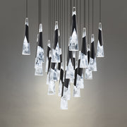 Kilt 25-Light Square Multi Pendant - Black detail
