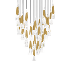 Kilt 41-Light Square Multi Pendant - Aged Brass