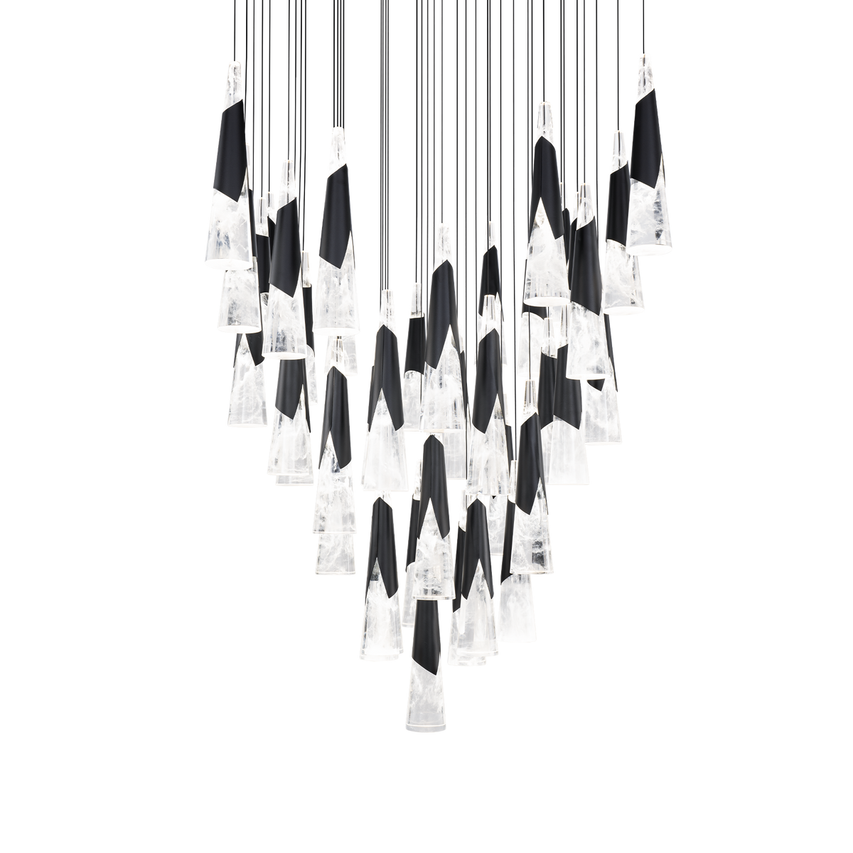 Kilt 41-Light Square Multi Pendant - Black