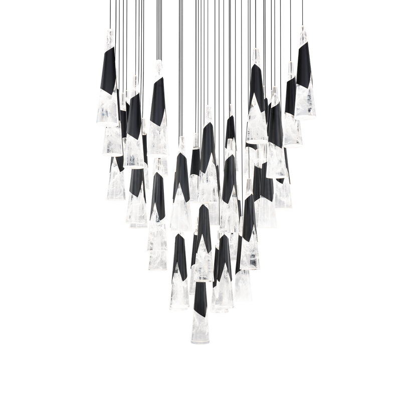 Kilt 41-Light Square Multi Pendant - Black