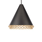 Lacey 22in Pendant - Black/Gold
