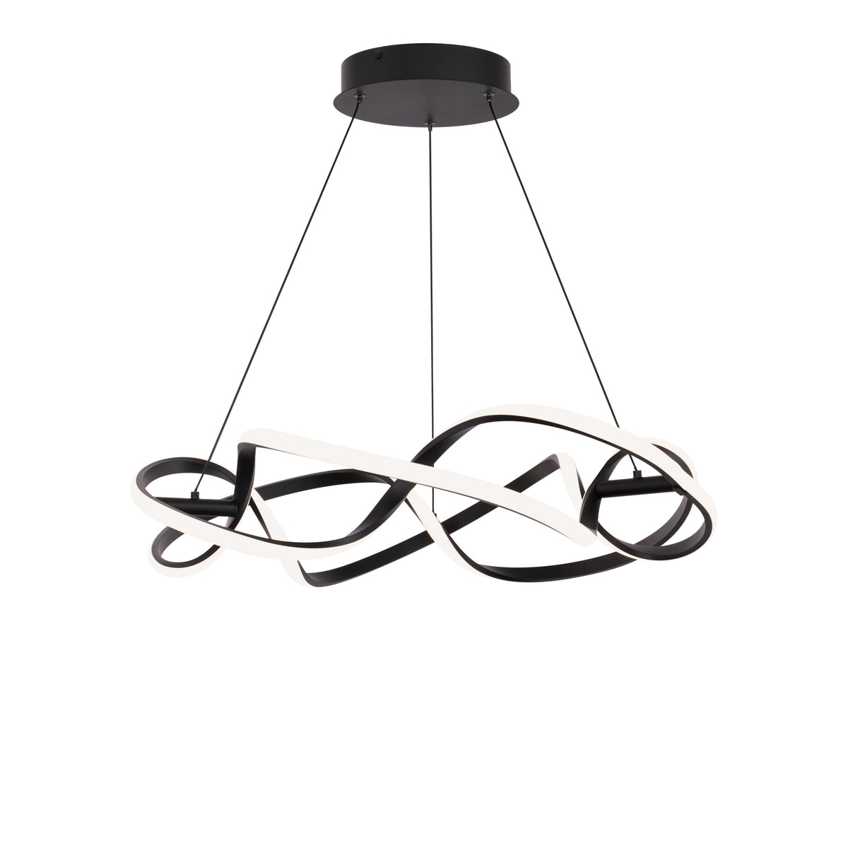Interlace 28in Pendant - Black