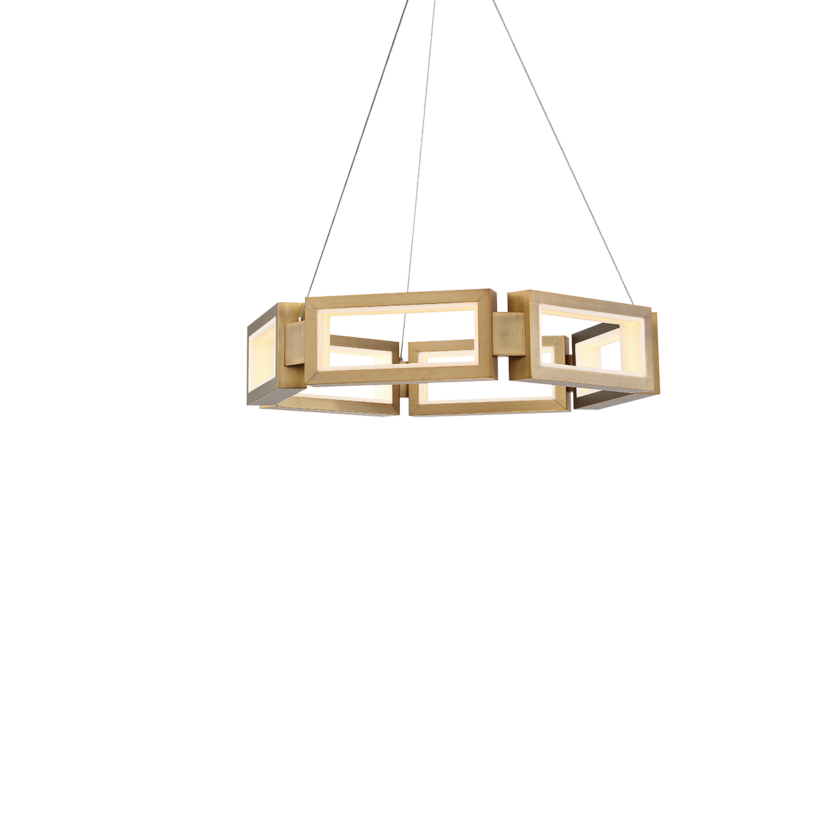 Mies Pendant 26in - Aged Brass