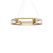 Mies Pendant 35in - Aged Brass