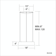 Gilt Up and Down Lgt Pendant