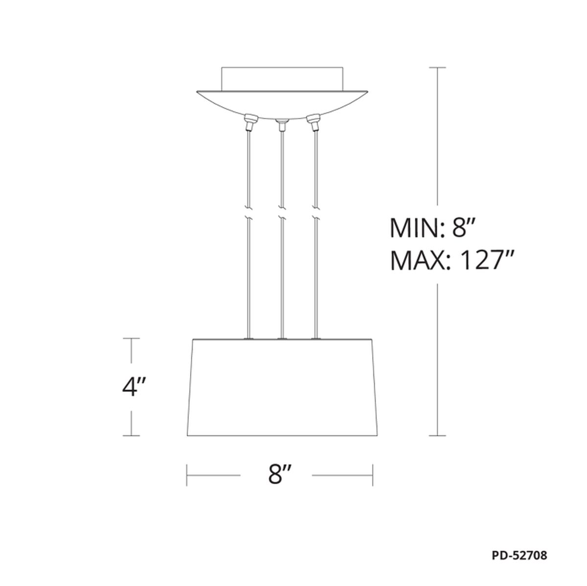 Marimba Mini Pendant line drawing