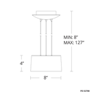 Marimba Mini Pendant line drawing
