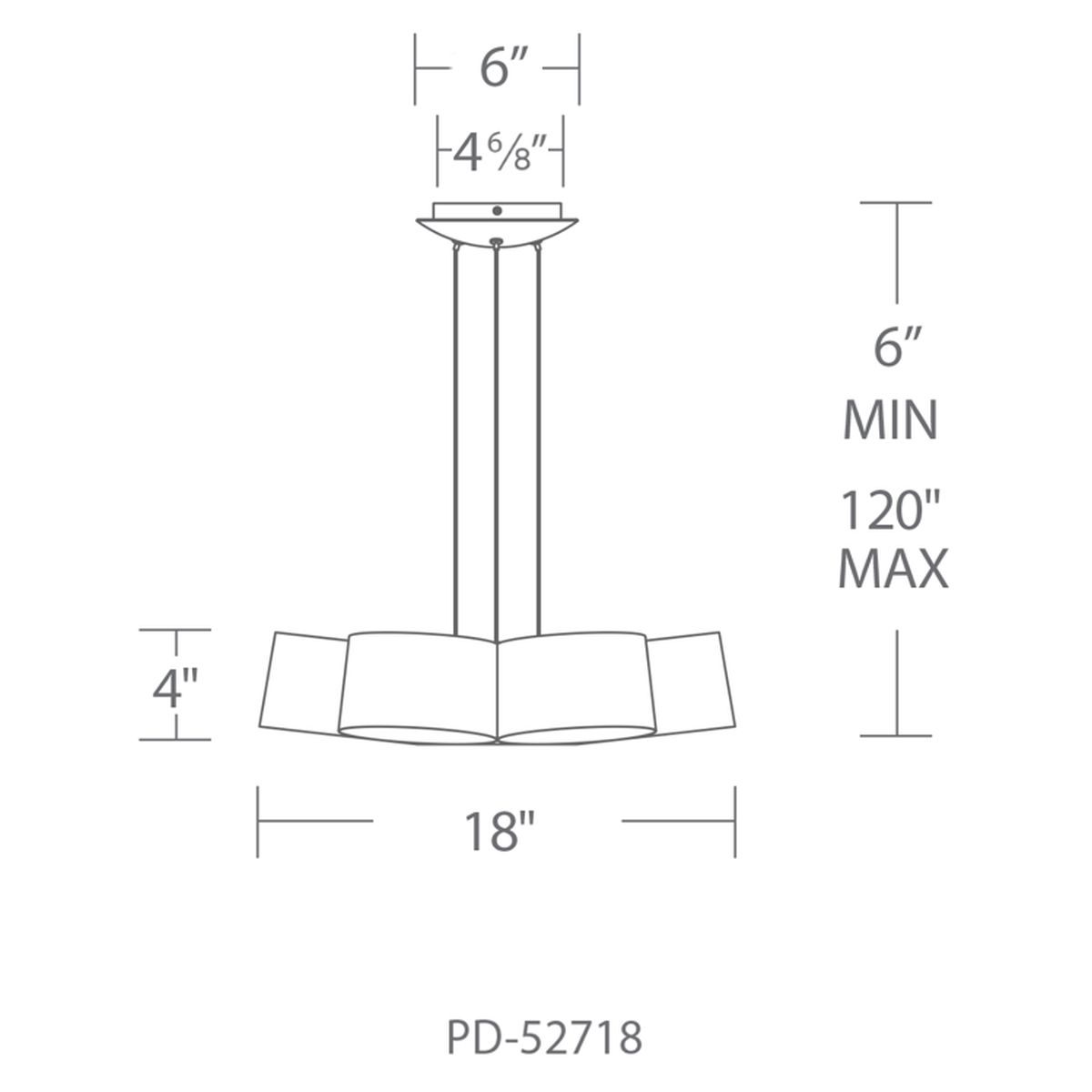 Marimba Pendant 18in line drawing