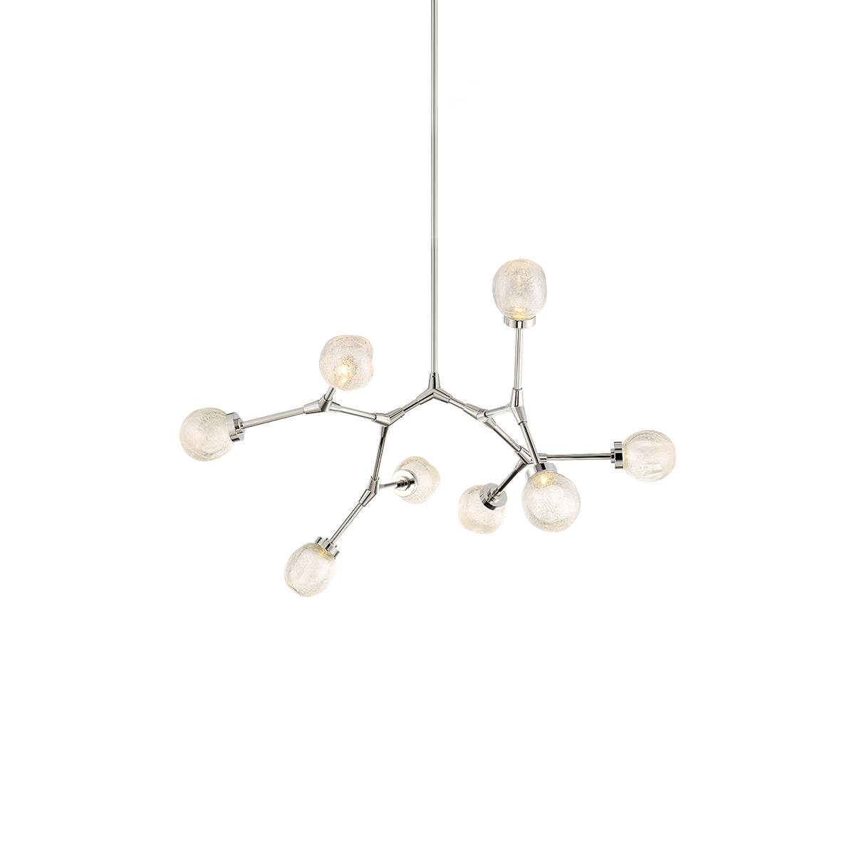 Catalyst 8 Light Pendant Silver Fleck