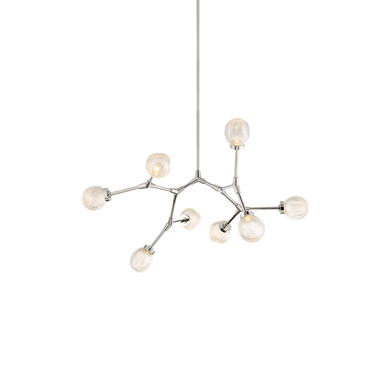 Catalyst 8 Light Pendant Silver Fleck