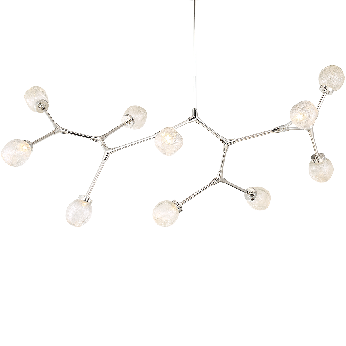 Catalyst 10 Light Pendant Silver Fleck