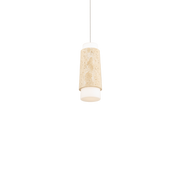 Chauncey Mini Pendant Beige Travertine/Aged Brass Alt