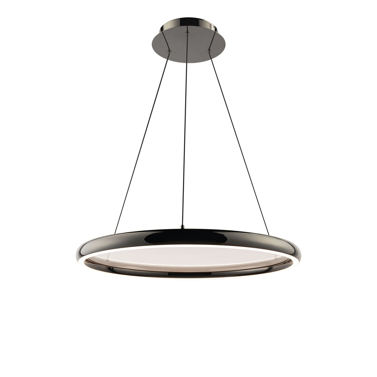 Huxley 23in Pendant - Black Chrome
