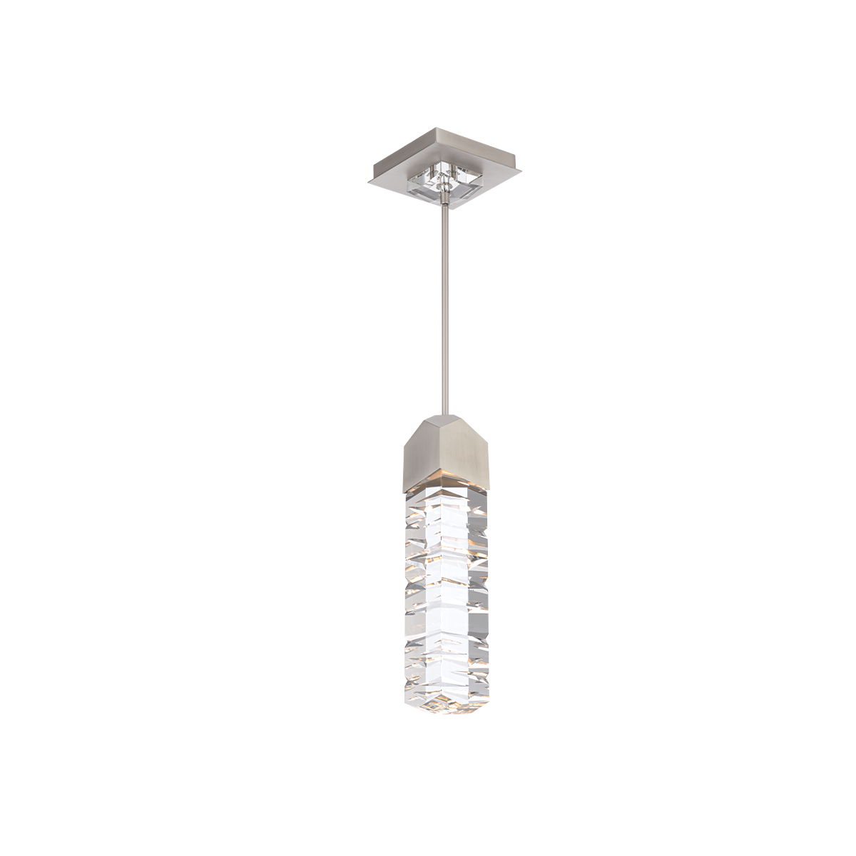 Juliet Crystal Mini Pendant Brushed Nickel