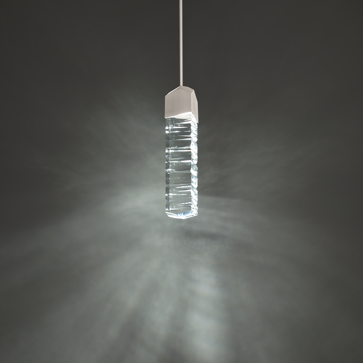 Juliet Crystal Mini Pendant Brushed Nickel