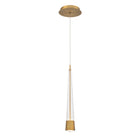 Quill 16in Mini Pendant - Aged Brass