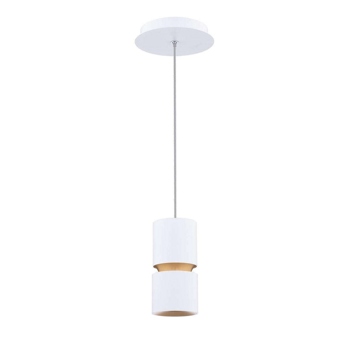 Pedistal 6in Mini Pendant - White